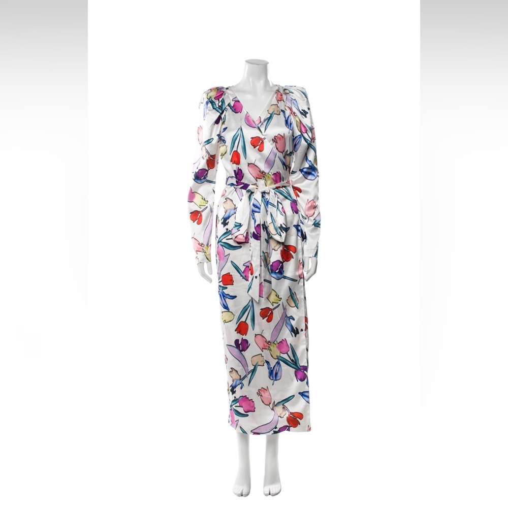 Floral Maxi Dress with Belt